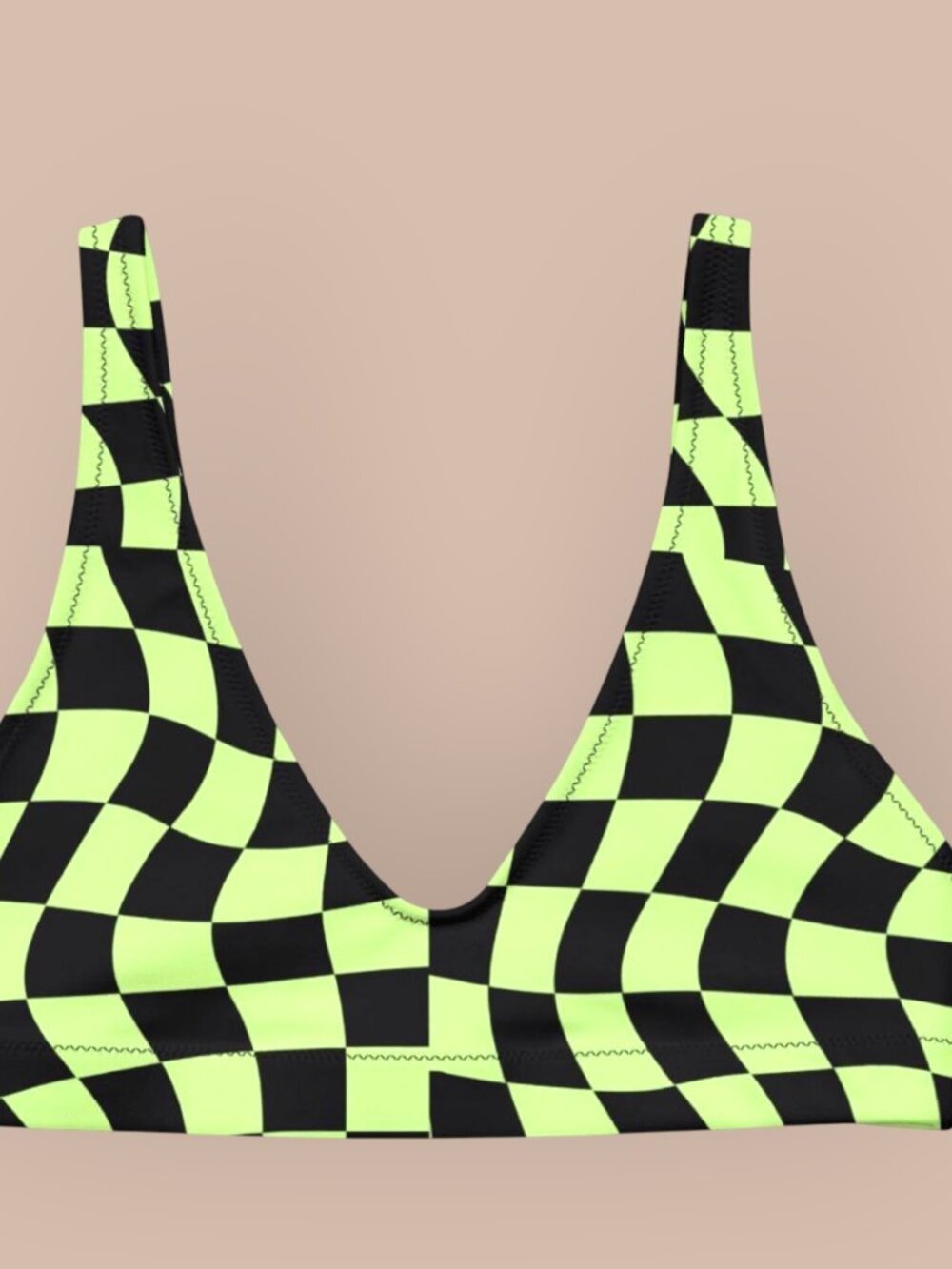 Toxic Tiles Sport Bikini Top